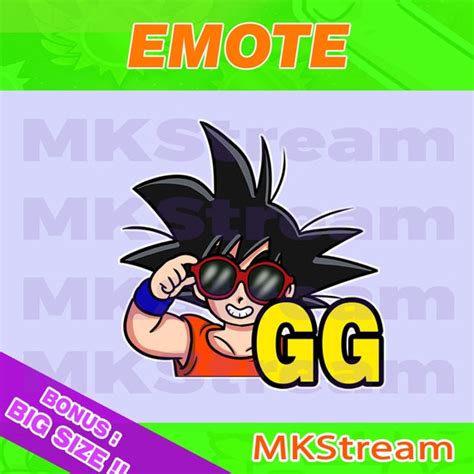 Twitch emotes dragon ball kid goku gg package | Etsy