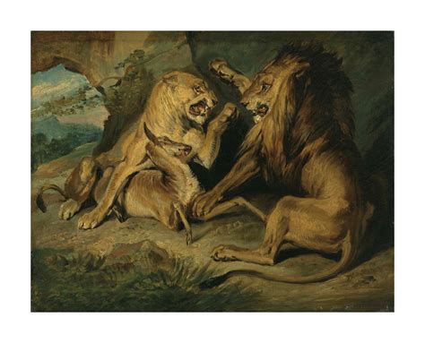 Sir Edwin Henry Landseer, R.A. (London, 1802-1873), Lions at a Kill ...