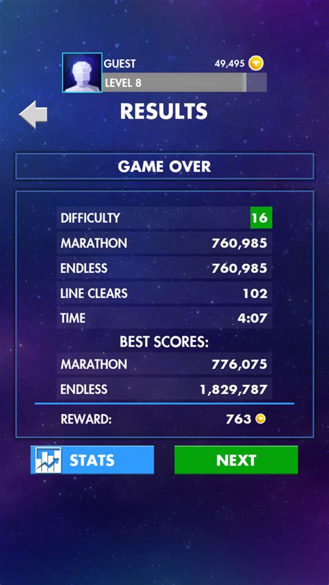 Tetris mobile EA marathon speedrun 4:07 : r/Tetris