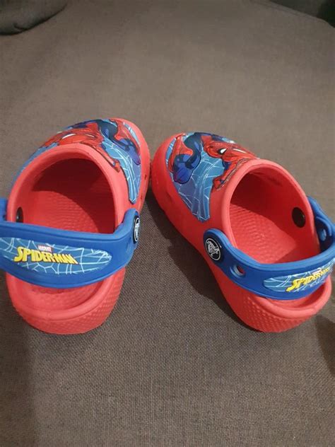 Authentic Crocs Spiderman Lightup, Babies & Kids, Babies & Kids Fashion on Carousell