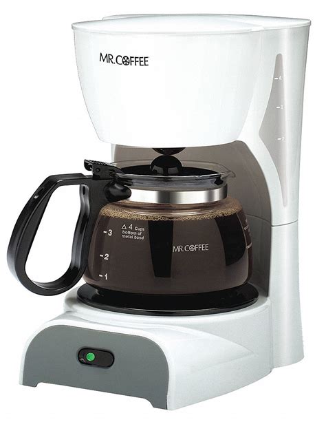 MR. COFFEE 4 Cup Plastic Switch Coffee Maker, White - 38FA31|DR4-NP ...