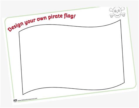 'design Your Own Pirate Flag' Template/activity Sheet - Document - Free Transparent PNG Download ...