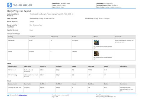 Construction Wip Report Template Excel