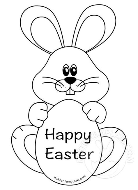 Bunny Rabbit Easter Templates To Print - Shakil Lyon