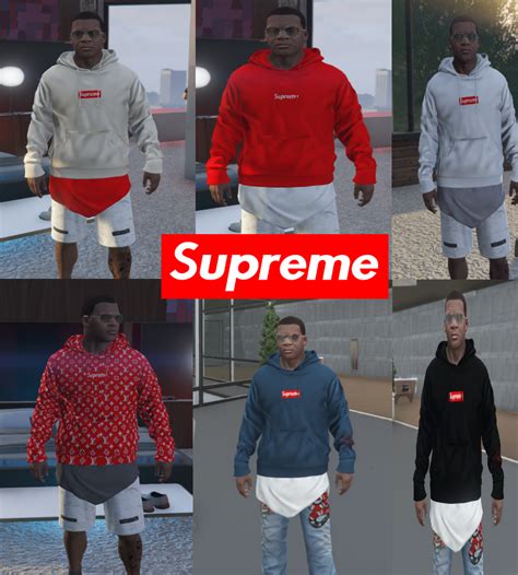 Supreme Box Logo Hoodies for Franklin - GTA5-Mods.com