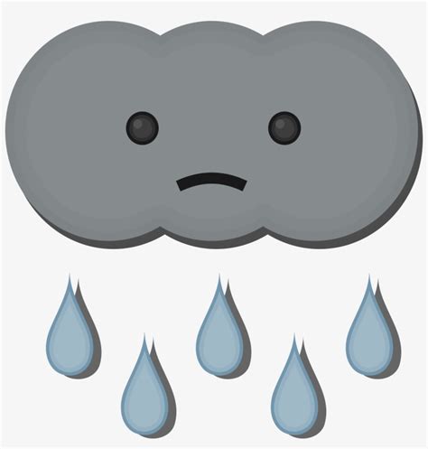 Cloud Clipart Sad - Sad Rain Cloud Png Transparent PNG - 2400x2400 ...