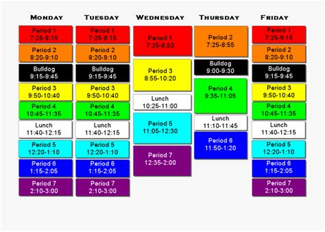 Us High School Schedule - High School Class Timetable , Free Transparent Clipart - ClipartKey