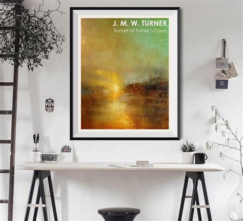 Sunset at Turners Cove by William Turner Modern Painting Abstract ...