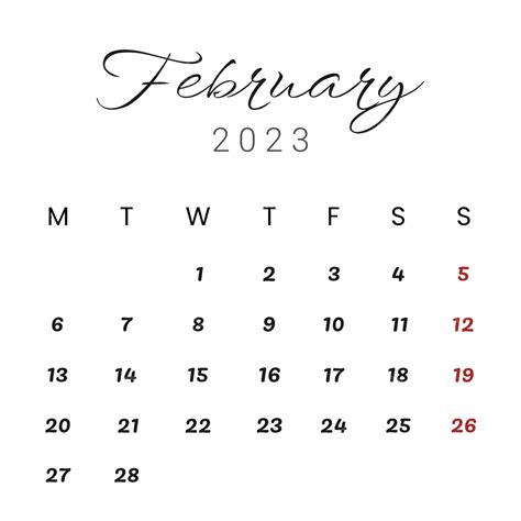 February 2023 Calendar In Organic Minimalist Style, February 2023 ...