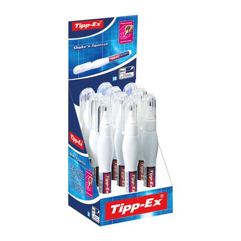 Tipp-Ex Shake'n Squeeze Correction Pen 8ml (10 Pack) 802422