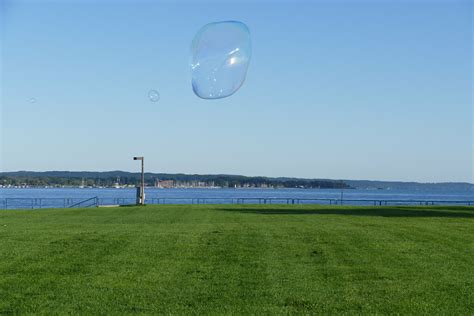 Traverse City Open Space | Giant Bubbles someone was launchi… | Flickr