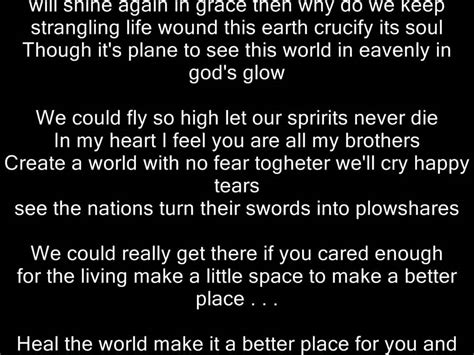 Michael Jackson - Heal the World lyrics - YouTube