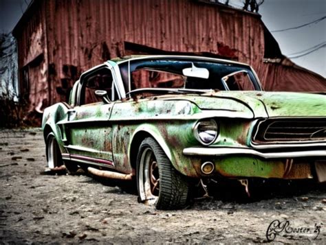 Barn find mustang by Vance1976 on DeviantArt