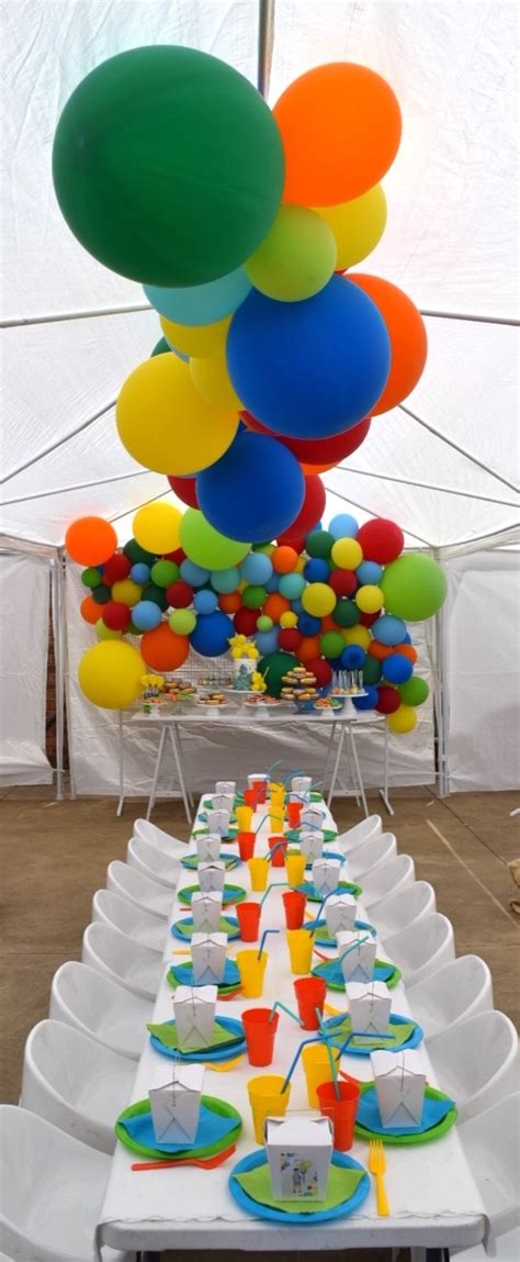 Kara's Party Ideas Colorful Balloon Birthday Party | Kara's Party Ideas