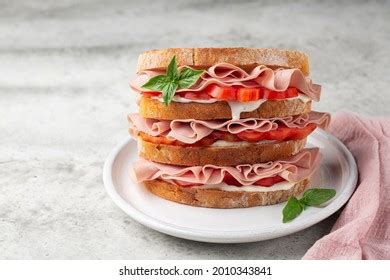 Delicious Italian Deli Sandwich Mortadella Soft Stock Photo 2010343841 | Shutterstock