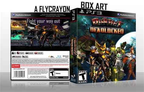 Ratchet Deadlocked PlayStation 3 Box Art Cover by FLYCRAYON