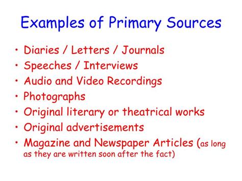 PPT - Primary and Secondary Sources PowerPoint Presentation - ID:2242988