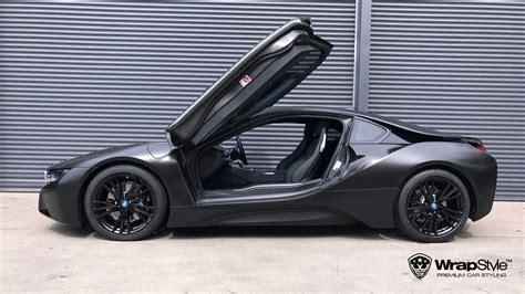 BMW i8 - Black Satin wrap | WrapStyle