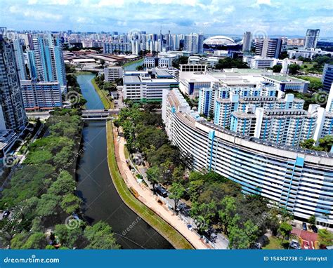 Kallang River At Potong Pasir Housing Estate Royalty-Free Stock Photo | CartoonDealer.com #148627755