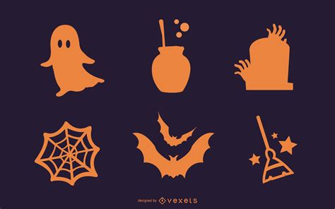 Simple Halloween Icons Vector Download