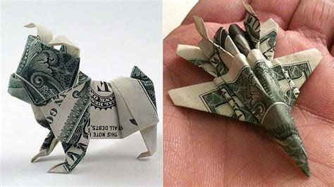 Money Origami - 25 Tutorials for 3D Dollar Bill Crafts