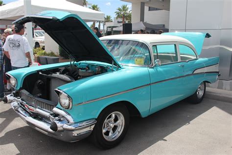 1957 Chevy at #ArmedForcesDay Car show at Chapman @dodge #LasVegas ...