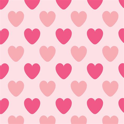 Seamless patterns with red and pink hearts. Seamless background with hearts. Valentine's Day ...