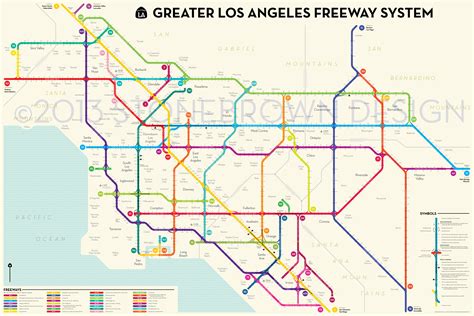 Los Angeles Freeway Traffic Map