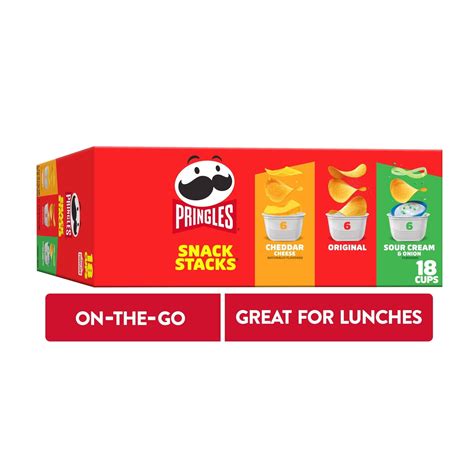 Pringles Potato Crisps Chips, Lunch Snacks, Office And Kids Snacks, Snack Stacks, Variety Pack ...