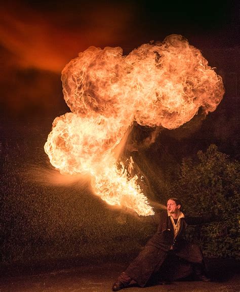 Fire-breathing performance - Jim Zuckerman photography & photo tours