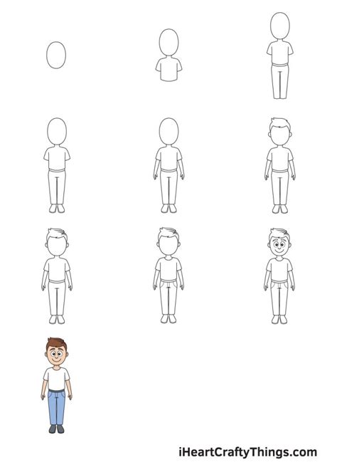 Cartoon People Drawing - How To Draw Cartoon People Step By Step