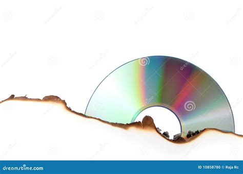 Cd burning stock photo. Image of burning, compact, black - 10858780