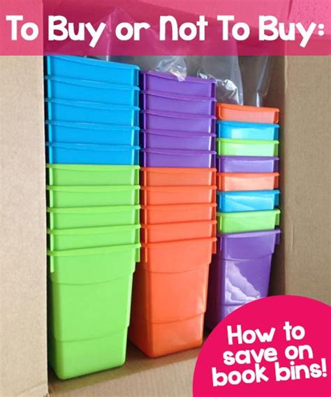 To Buy or Not To Buy: Plastic Book Bins (plus DIY labels) | Book bins, Classroom library ...