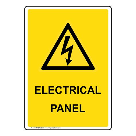 Signage For Electrical Panels - Image to u