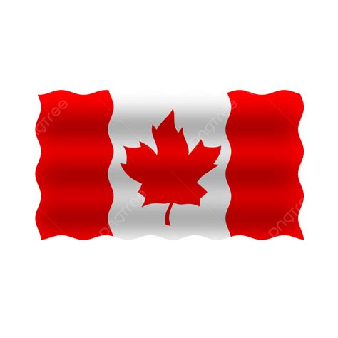 Canadian Flag Clipart Vector Canadian Flag Shining Wavy Realistic | The Best Porn Website