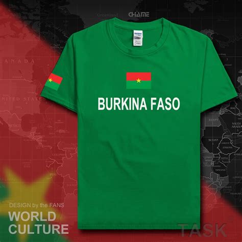 Burkina Faso mens t shirts fashion 2017 jersey nation team 100% cotton ...