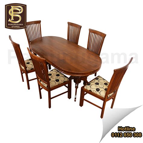 Oval Teak Table – Pamunugama Stores