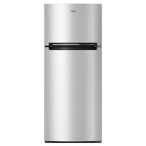 Whirlpool 18 cu. ft. Top Freezer Refrigerator in Stainless Steel ...