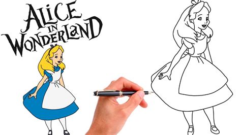 How To Draw ALICE IN WONDERLAND // EASY // Step-By-Step