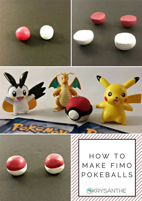 How to Make polymer clay Pokeballs with Fimo – Krysanthe