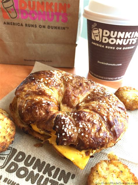 Dunkin' Donuts Pretzel Croissant Breakfast Sandwich - A Breakfast Dream Come True! - Southern ...