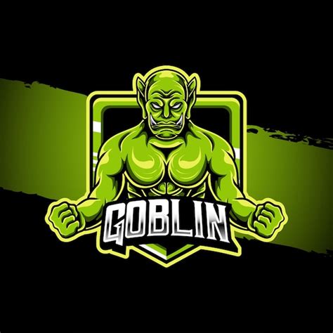 Premium Vector | Esport logo illustration goblin