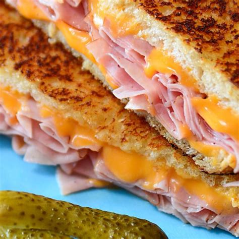 Grilled Cheese and Ham Sandwich