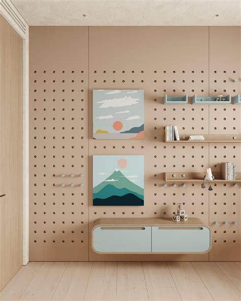 pegboard wall | Interior Design Ideas