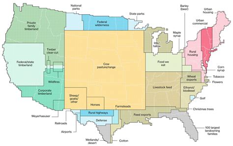 How America Uses its Land | America map, Usa map, Map