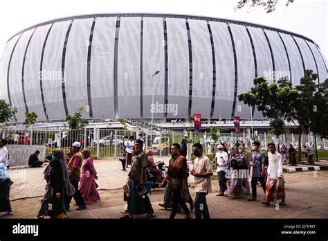 the atmosphere of the morning before prayers at Jakarta International ...