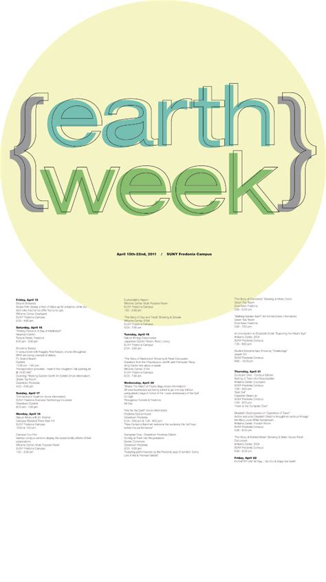 Earth Week Poster - Rachael Walden