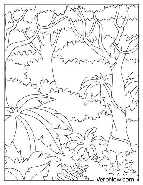 Free JUNGLE Coloring Pages & Book for Download (Printable PDF) - VerbNow