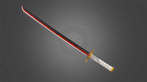 Rengoku's Sword - 3D model by Sangheilis [3dee75f] - Sketchfab