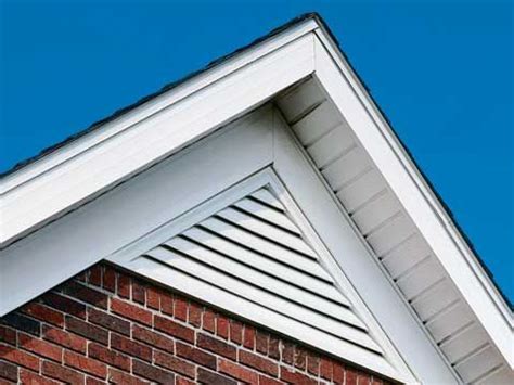 Triangle gable vents are a sleek style to help vent yoru attic. | Gable vents, House exterior ...